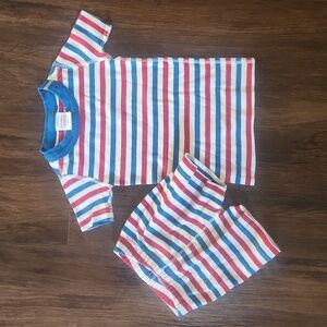 Hanna Andrew Sleep PJ Pajamas Short Red White Blue